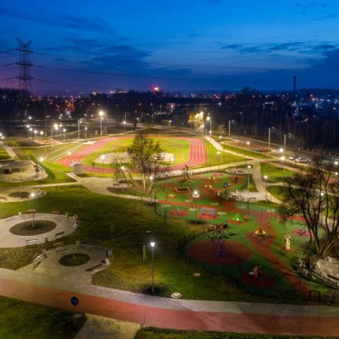 Planty - zagospodarowanie terenu wokół osiedla robotniczego w Radzionkowie